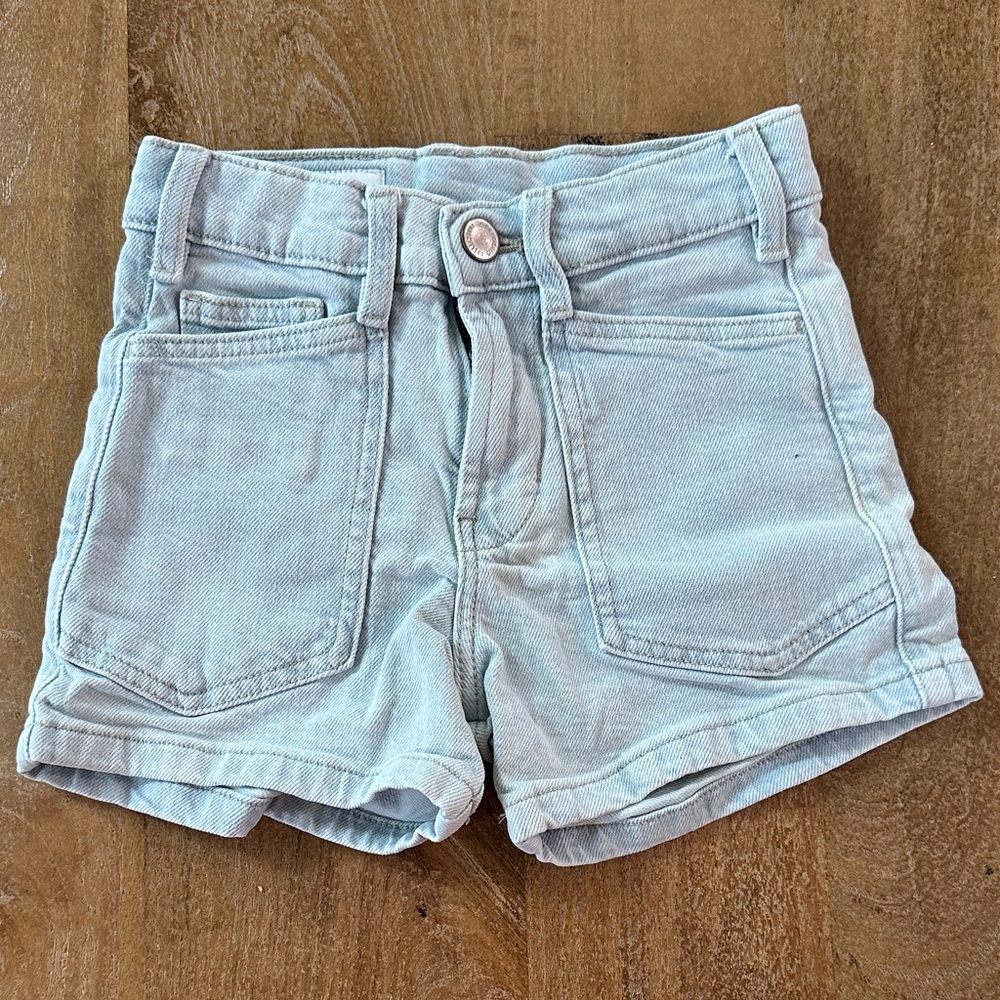 Zara girls light Blue denim Shorts size 6